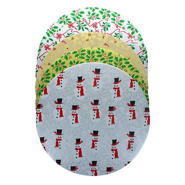CULPITT: CARD-DBLE THICK-RD-XMAS-254mm (10
