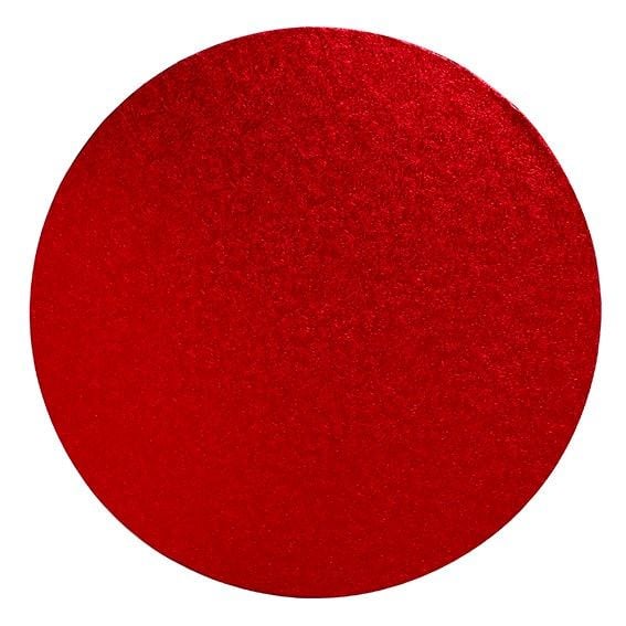 CULPITT 10" (254mm) Cake Board Round Red - PACK OF 5. RRWD10  