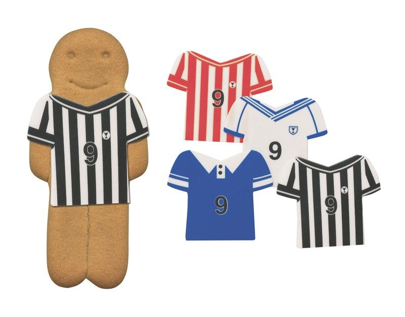 CULPITT Football Shirts Assorted - Sugar Shapes - 60 x 70mm - PACK OF 160. SUG713  
