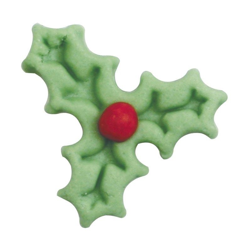 CULPITT Light Green Sugar Triple Holly and Berry -16mm - PACK OF 930. SUG776 