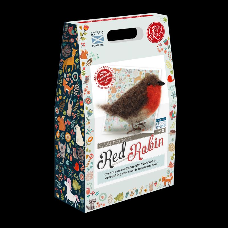 Crafty Kit Company: British Birds Robin Needle Felting Kit  