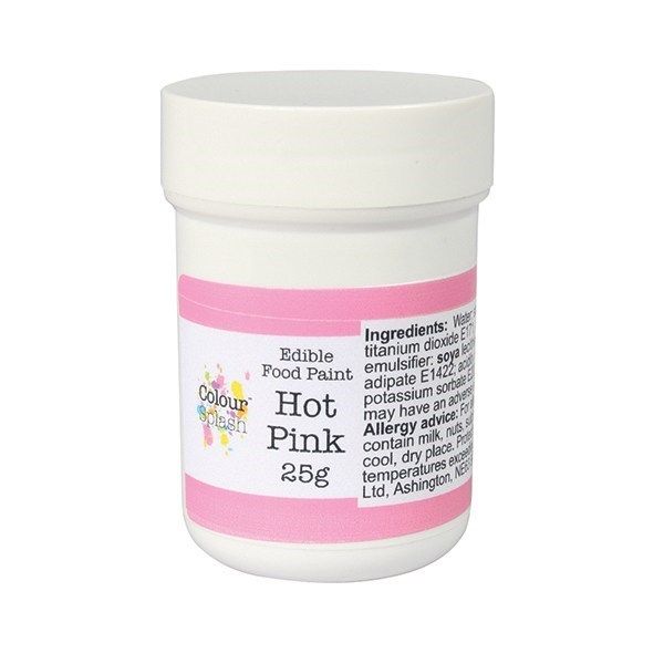 Colour Splash Edible Paint - Matt Hot Pink 25g. 75198   