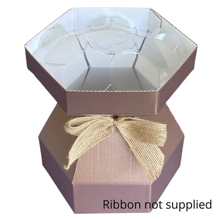 24991 Purple Cupcakes Cupcake Bouquet Box - Rose Gold