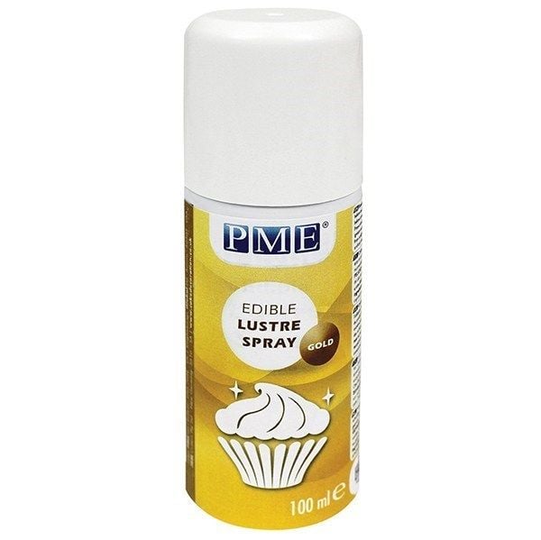 PME Edible Lustre Spray - Gold 100ml. PACK OF 1. 5534   
