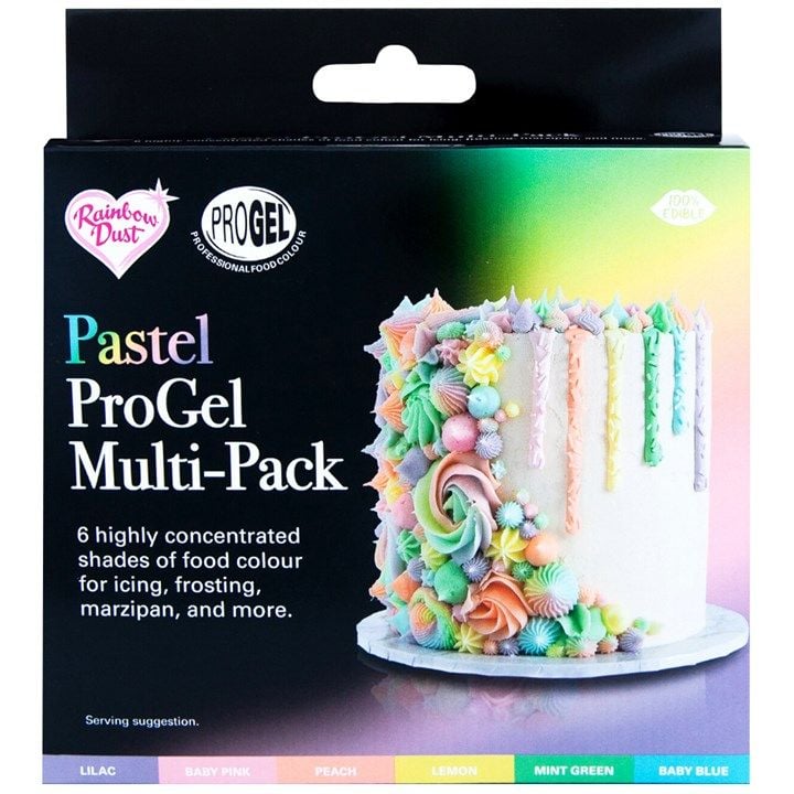  Rainbow Dust NEW!!  ProGel Pastel Multipack 6 X 25g. 55653   