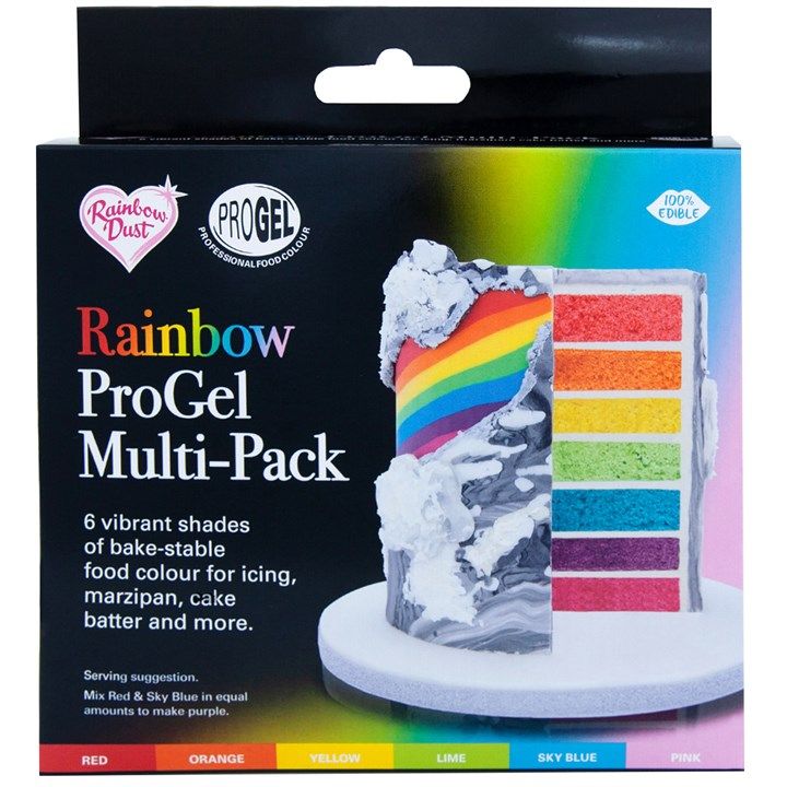  Rainbow Dust NEW!!  ProGel Rainbow Multipack 6 X 25g. 55654   