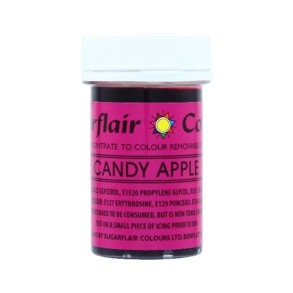  Sugarflair Craft Paste Colours - Candy Apple - 25g. 9883   
