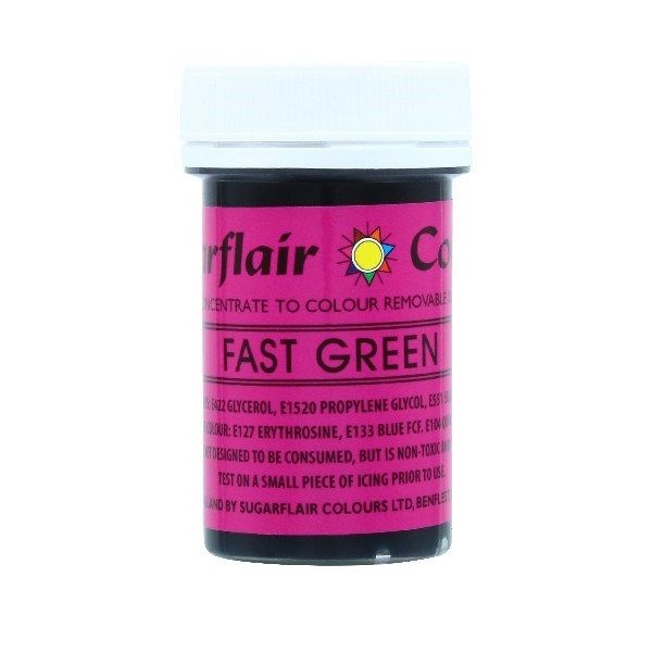  Sugarflair Craft Paste Colours - Fast Green - 25g. 9881   