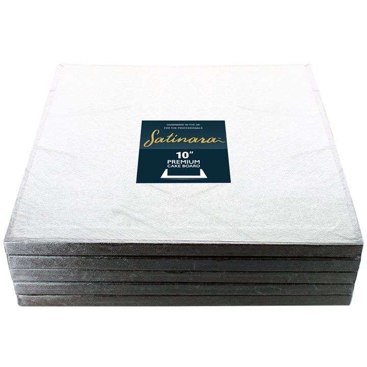 Satinara Square Cake Boards 10" Pack of 5