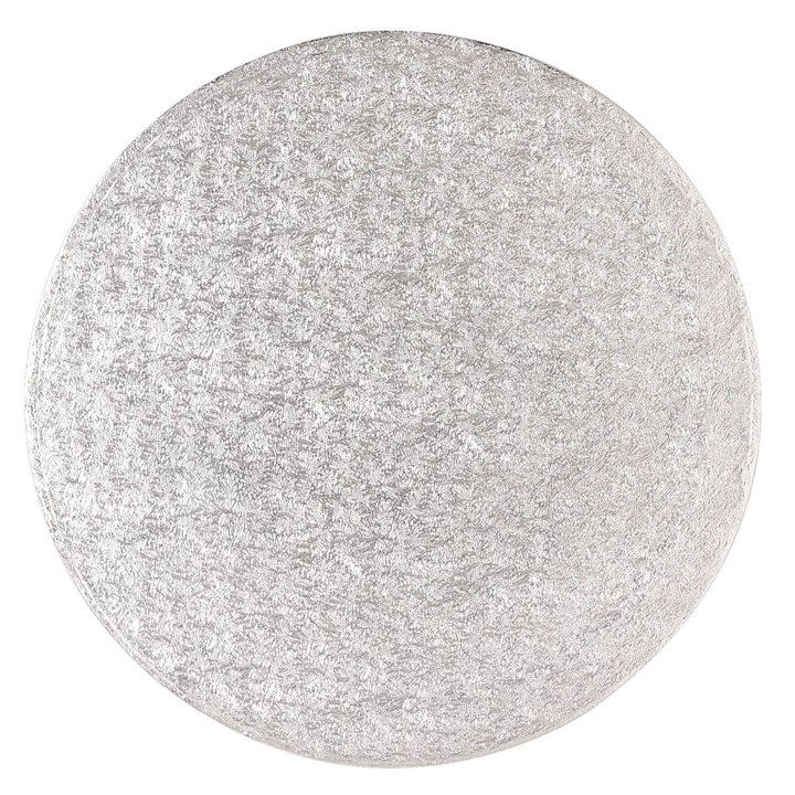 CULPITT 10" (254mm) Cake Board Round Silver 5mm Thick - Single