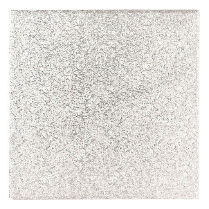 CULPITT 8" (203mm) Cake Board Square Silver 5mm Thick - Pack of 5