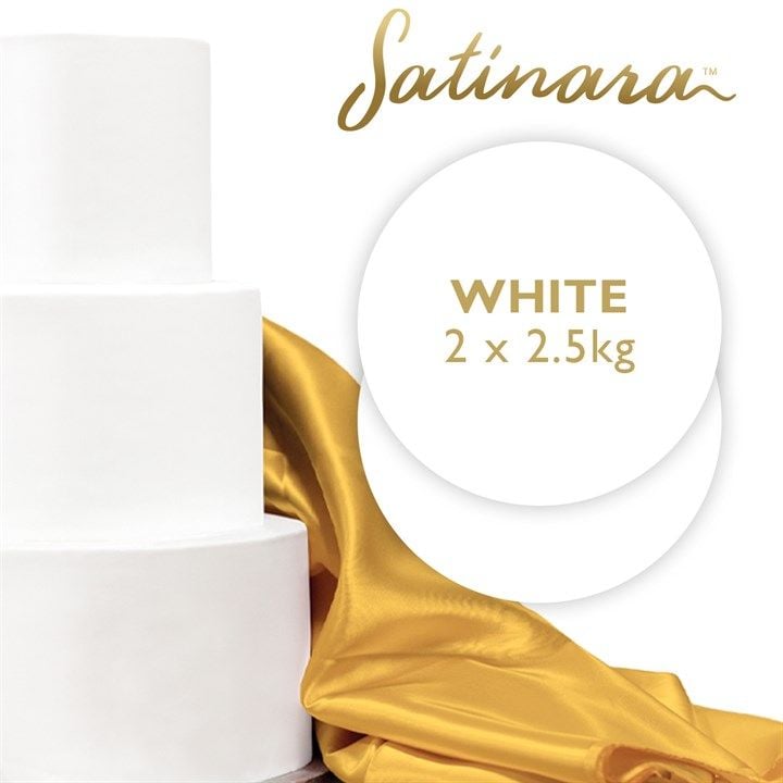 Satinara Luxury Sugar Paste 2.5kg - White