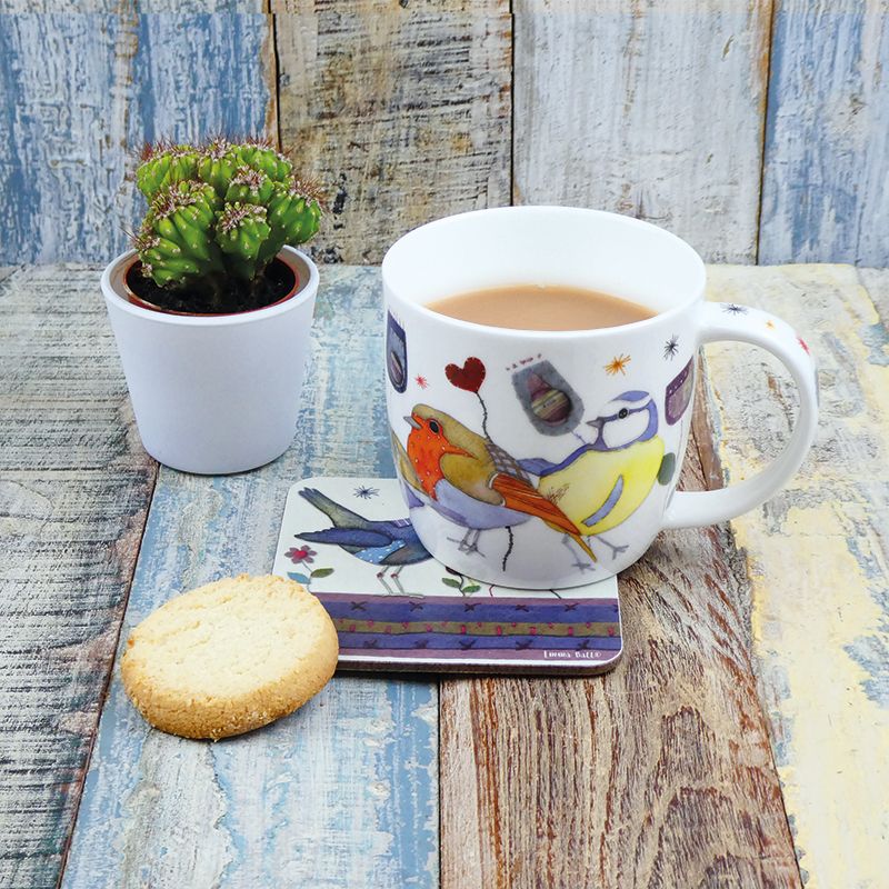 Fine Bone China Mug In A Printed Gift Box Penguins In Pullovers