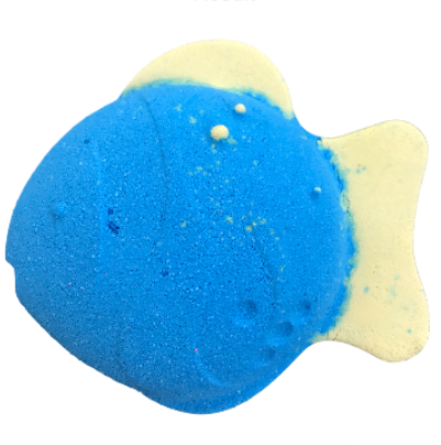 6 x Blue and Yellow Fish  Bath Bombs 