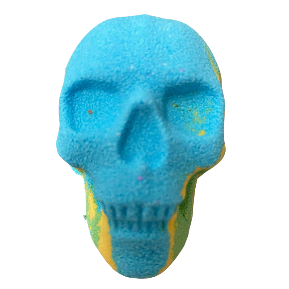 6 x Mega Blaster Skull in Lemon in Blue, Yellow and Green