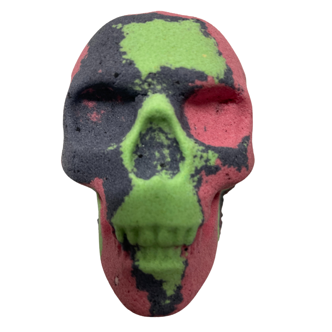 6 x Mega Blaster Skull in American Soda in Black, Green and Red