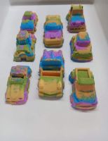 8 x Bumper Car Bath Bombs in Rainbow Colours in Tooti Fragrance