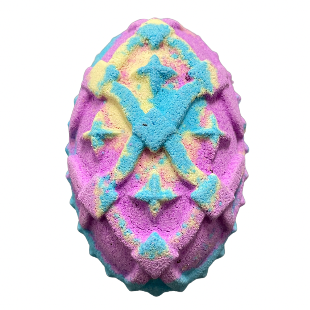 6 x Blue, Yellow and Pink Easter Egg  Bath Bombs 
