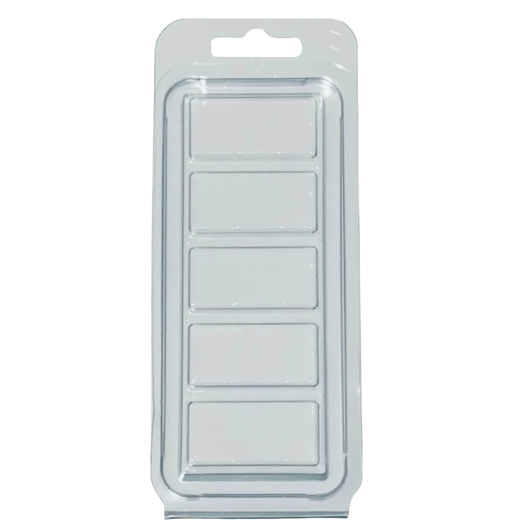 5 Cavity Clamshell  Snap Bar for Wax melts made from recycled material