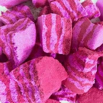 Pink Grapefruit Two Colour Foaming Bath Rocks - choose your pack size