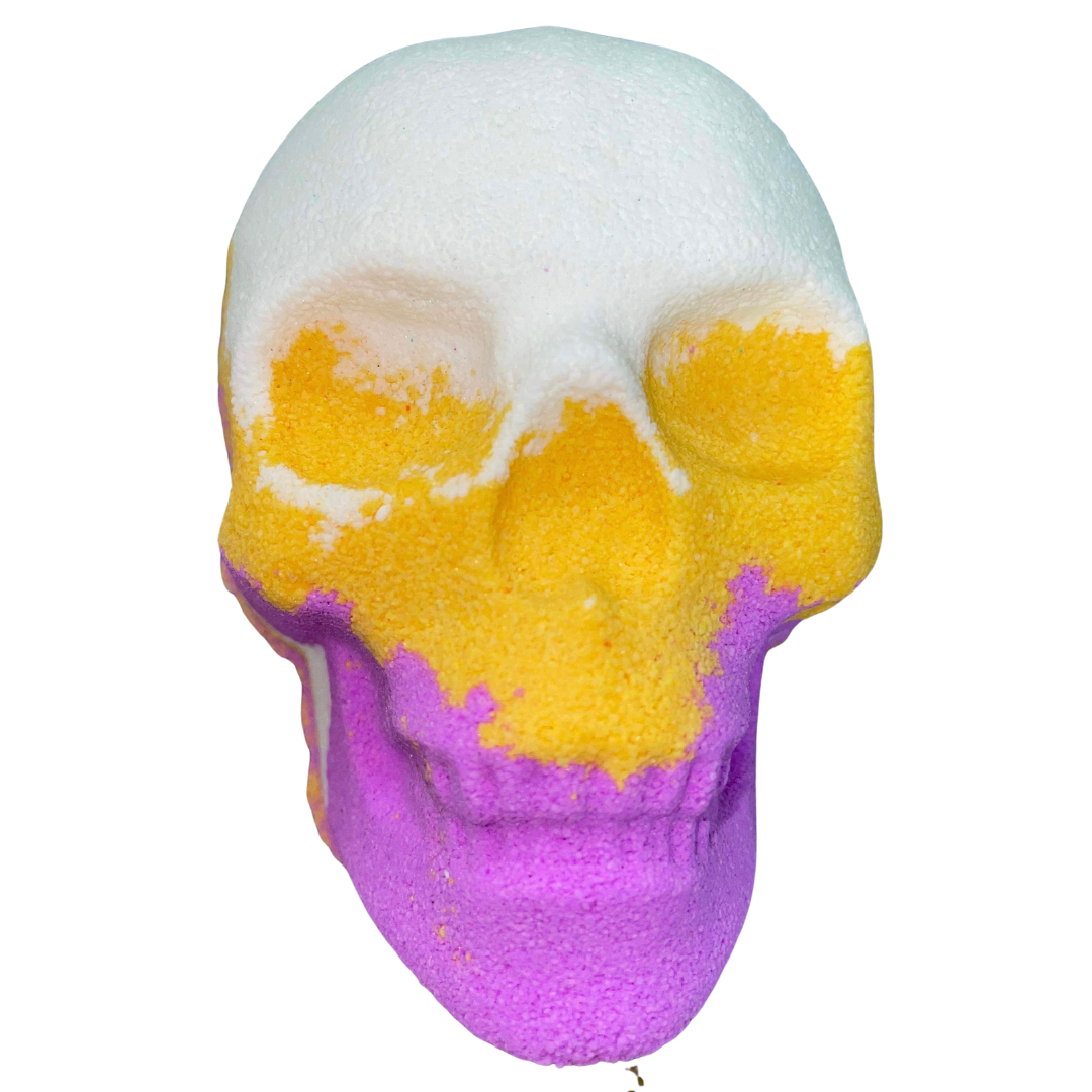 6 x Mega Blaster Skull in Peach in Pink, White and Yellow