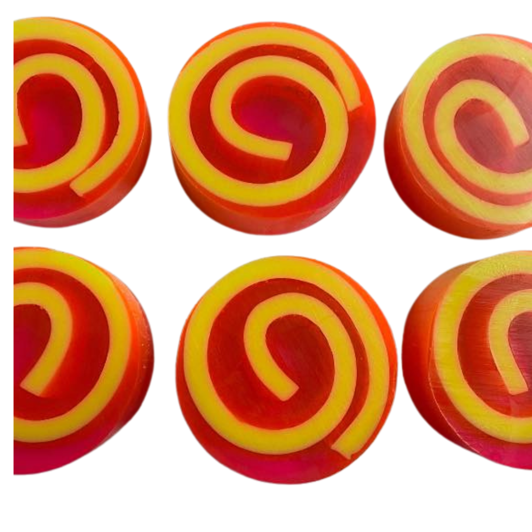 6 x Soap Swirls - In our Fruit Salad Fragrance