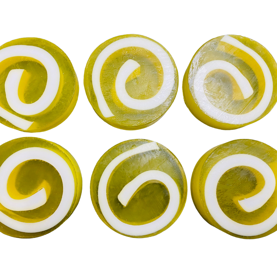 6 x Soap Swirls - In our Lemon Fragrance
