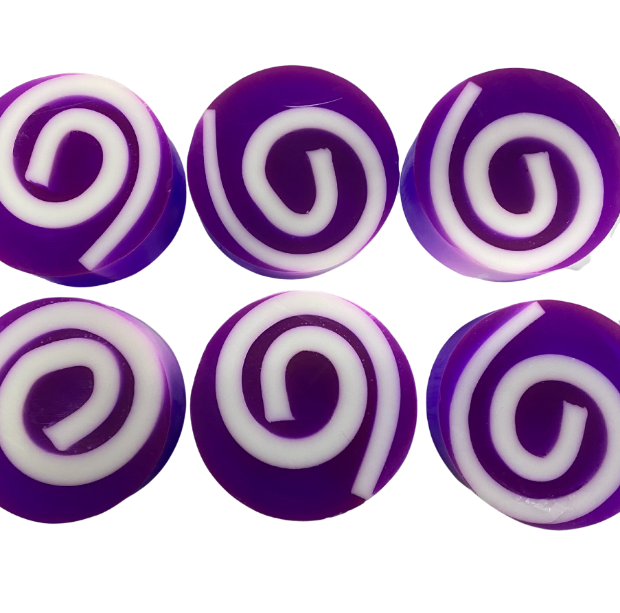 6 x Soap Swirls - In our Parma Violet Fragrance
