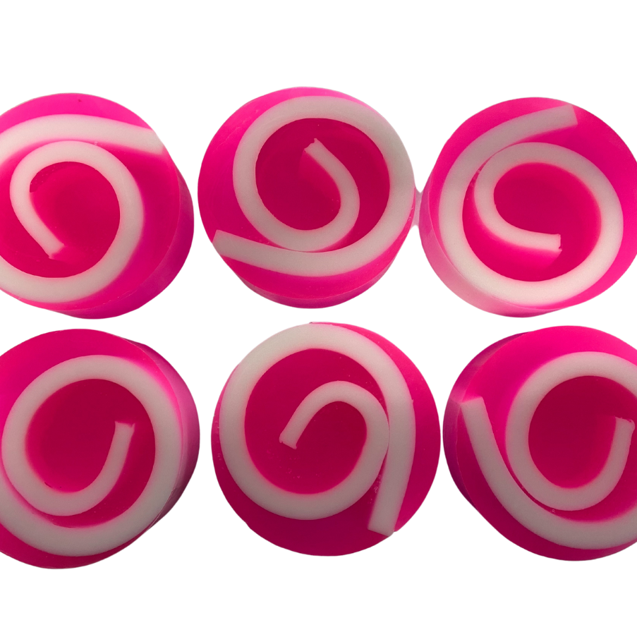 6 x Soap Swirls - In our Watermelon Fragrance