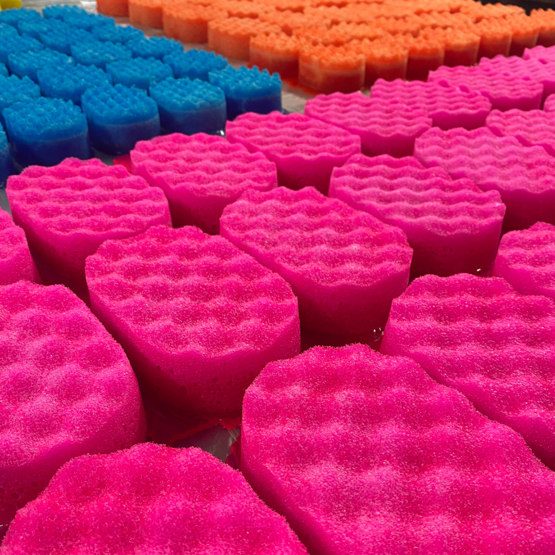 Soap Sponges Starter Pack - Summer fragrances LARGE 40 x Soap Sponges