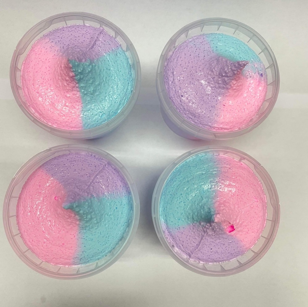 6 x LARGE Sugar Scrub in our new Black Lid Luxurious Tub in Unicorn Kisses