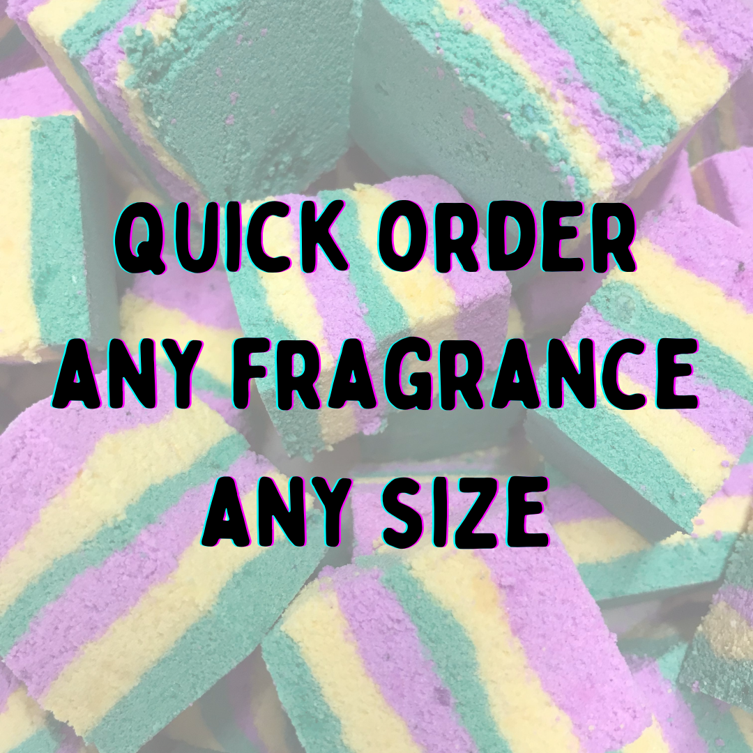 *Any Fragrance Foaming Bath Rocks - simply select your choice from the drop down menu