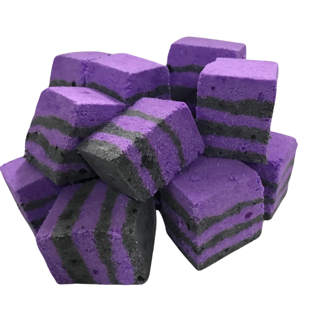 Midnight Orchid Two Colour Foaming Bath Rocks choose your size from the drop down menu