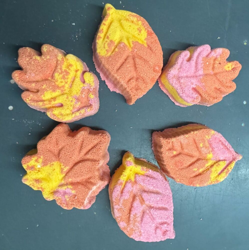 12 x Autumn Leaf Bath Bomb Bags (2 bats to each bag so 6 bags in total)