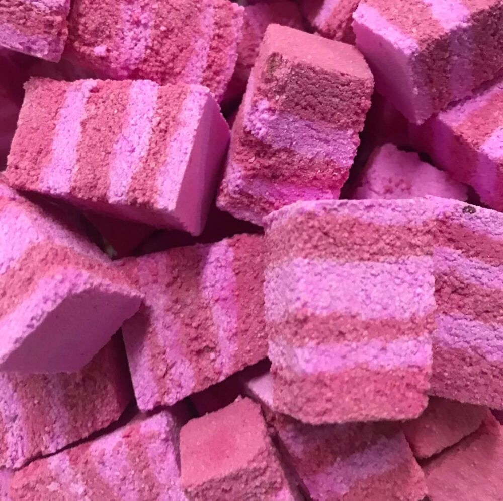 Velveteen Rose Two Colour Foaming Bath Rocks - choose your pack size