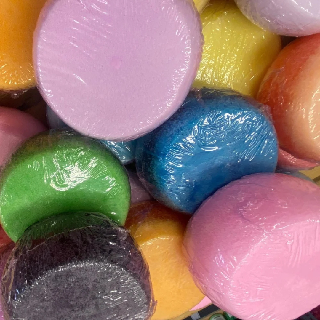 25 x Round sponge in a random mixed fragrances
