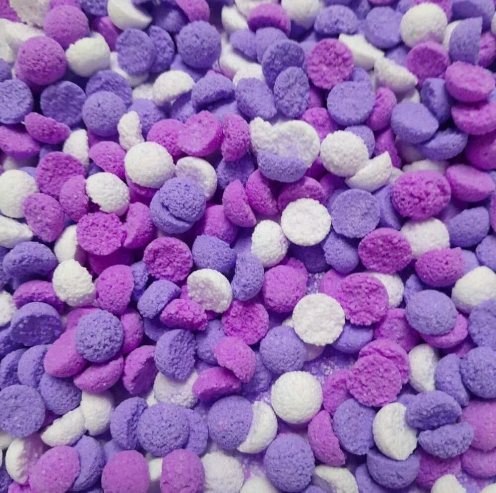 Mini Bath Pearls 500g bag of Triple colour white, purple and pink bath pearls - UNFRAGRANCED