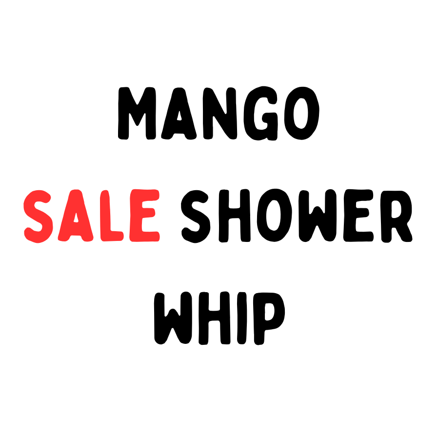 1 x Mango Regular Size Shower Whip SALE stock from Cash and Carry shop