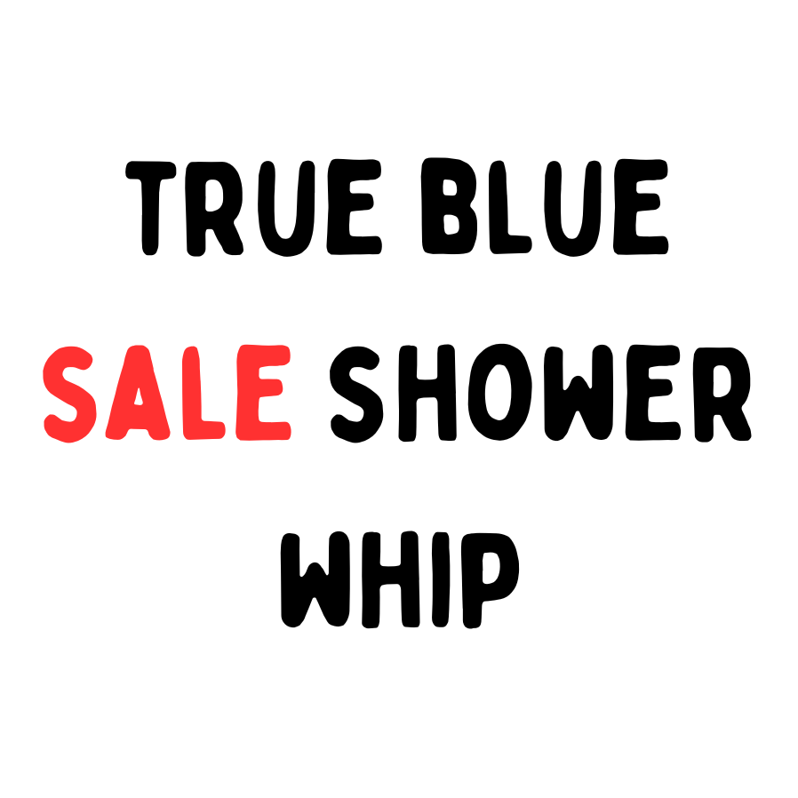 1 x True Blue Regular Size Shower Whip SALE stock from Cash and Carry shop
