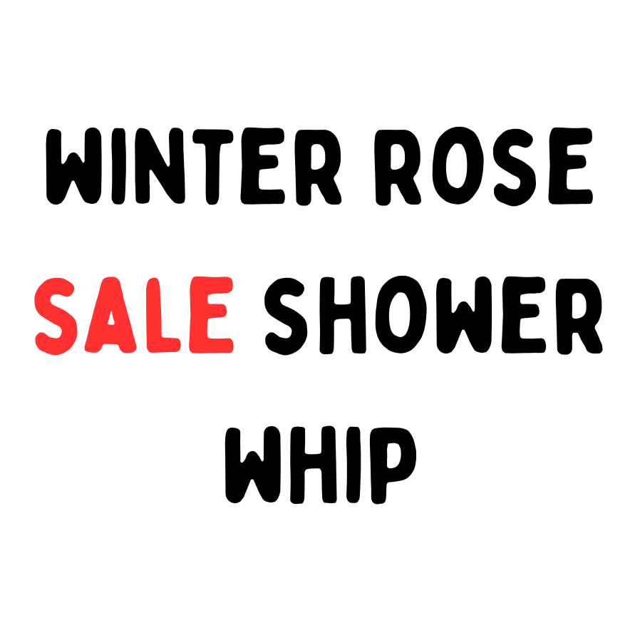 1 x Winter Rose Regular Size Shower Whip SALE stock from Cash and Carry shop