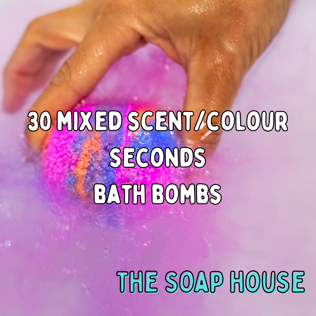 * 30 Mixed Bath bombs - variety of scents and colours