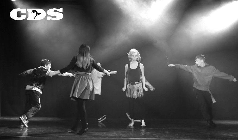 battle scene cornwall dance school production the snow queen rehearsal at p