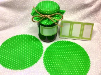 6 x green pin dot + labels & twine  buy 3 packs get one oack free