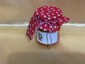 6 x  RED floral on white + tags, labels & twine,  buy 3 packs get one pack free