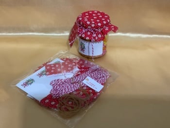 RED floral + tags bands twine labels (buy 3 get 1 FREE)