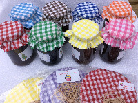 GINGHAM to fit jar lids sizes 54mm to 73mm