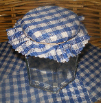 royal blue gingham fabric x 12