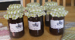 gingham jam jar covers  LIME x 12