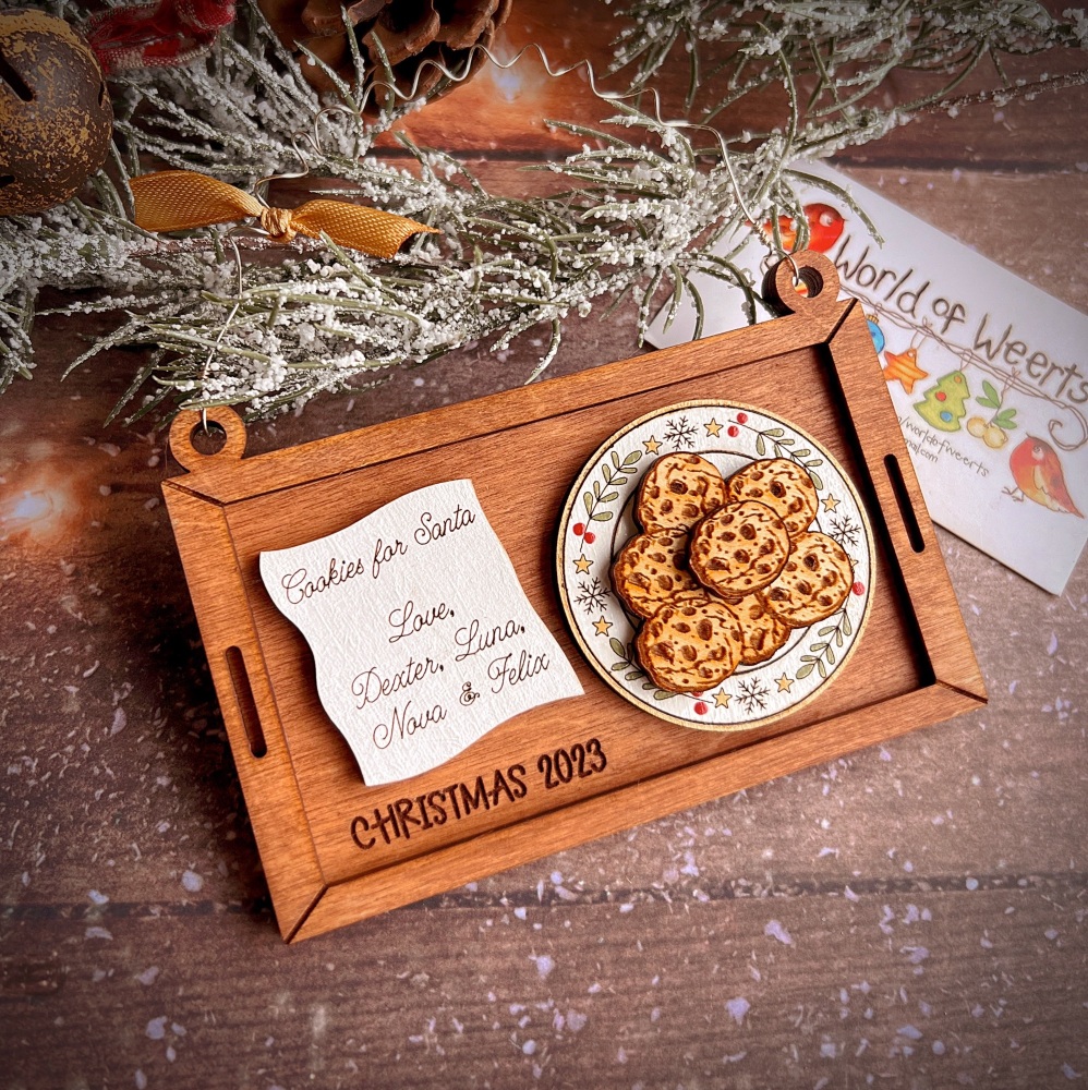 Santa Cookie Tray