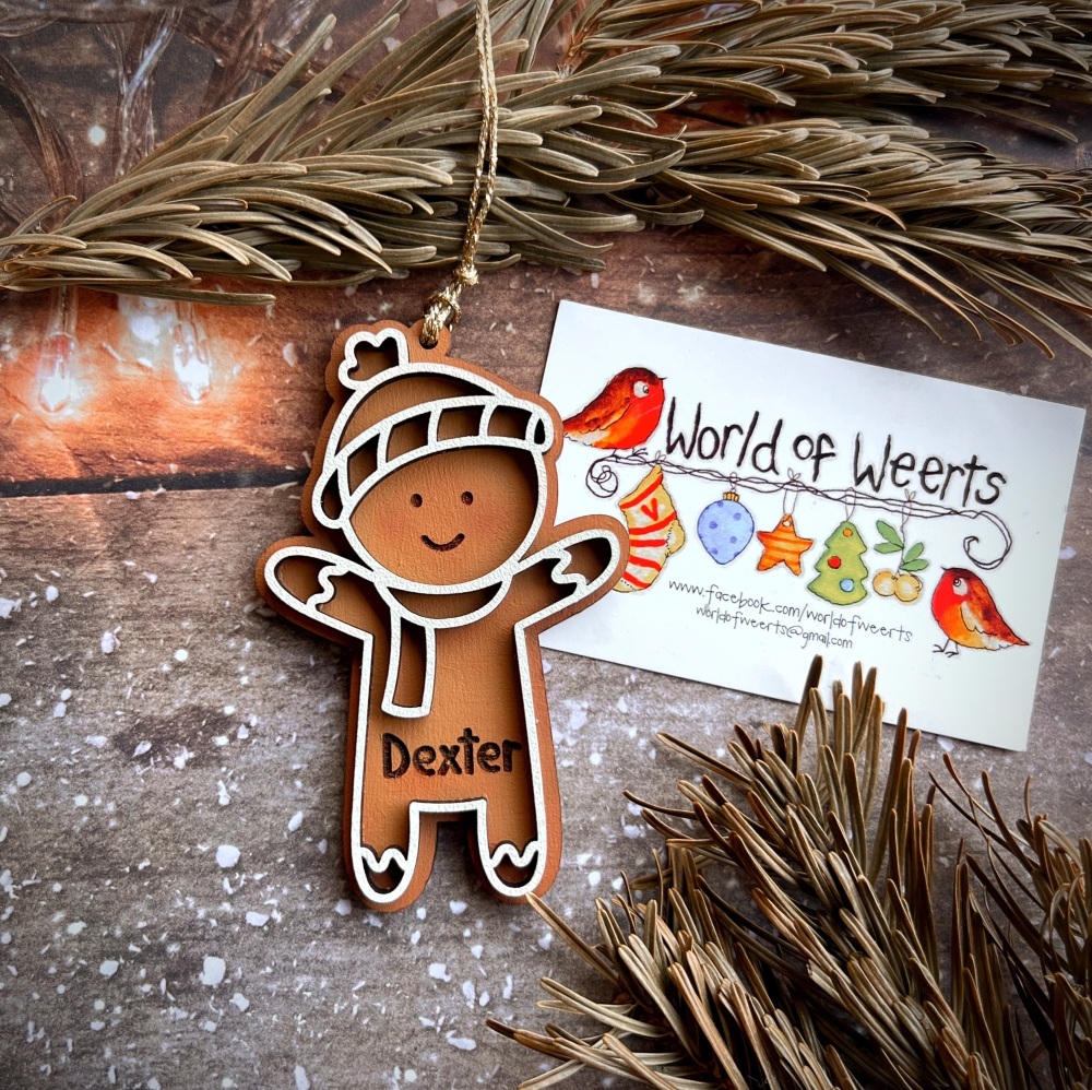 Gingerbread man. Boy 1